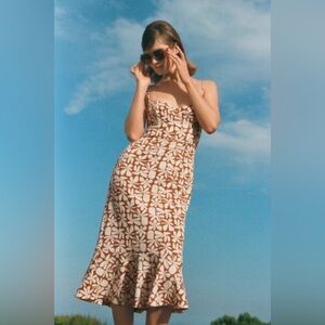 Floral midi dress from Anthropologie